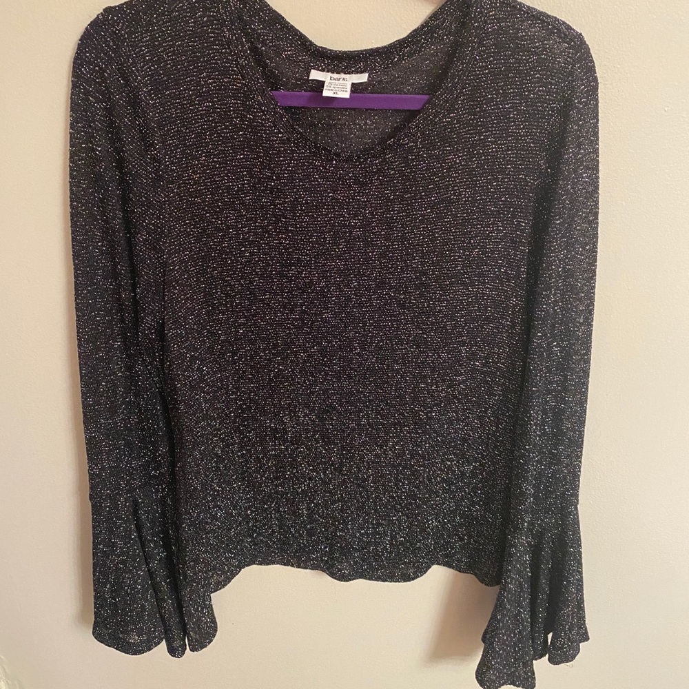 Bell long sleeve sparkly top
